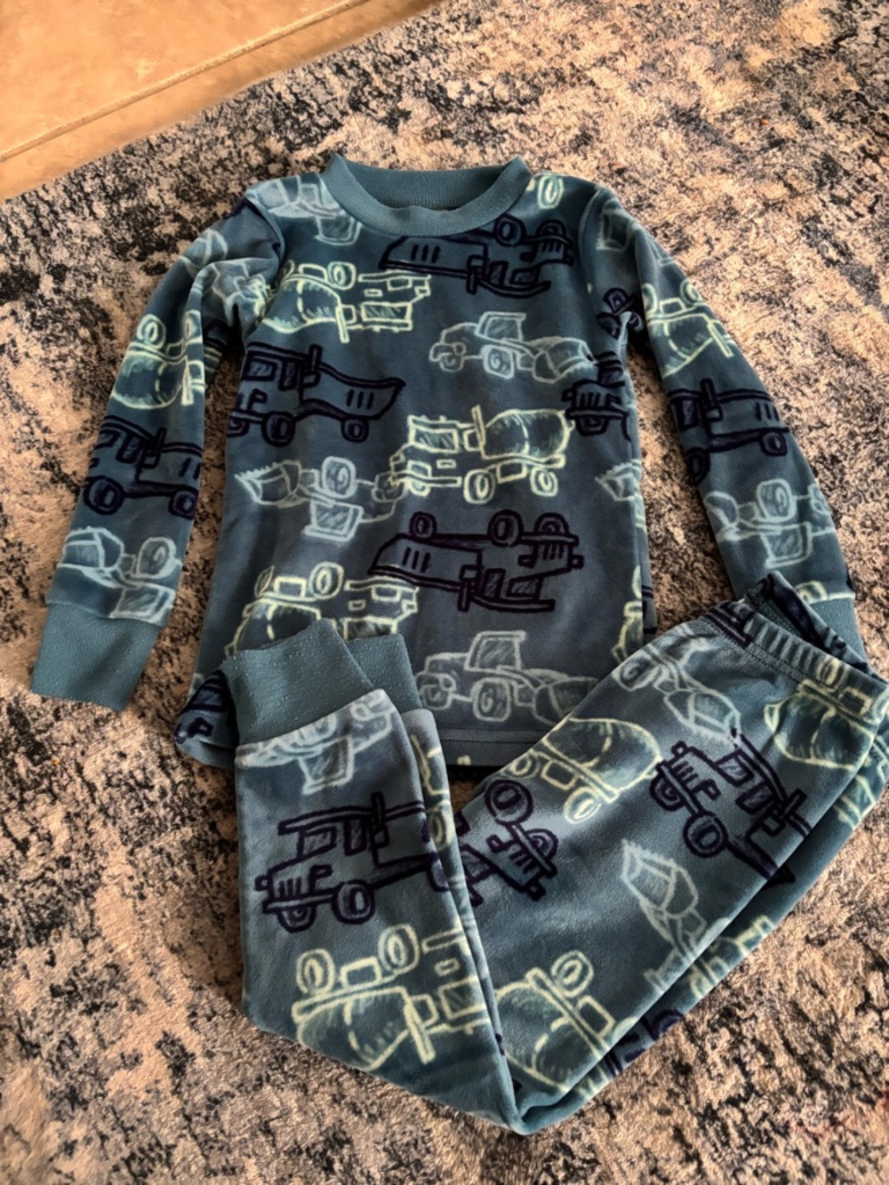 Carters : Blue Truck Print Kids Pajama Set